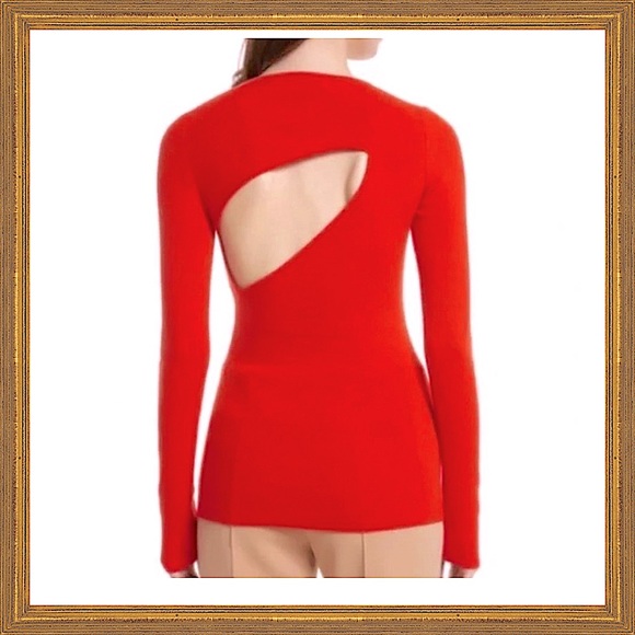 DVF Wool Sweater w/Cut-Out Back Design  (EUC) - Picture 2 of 9